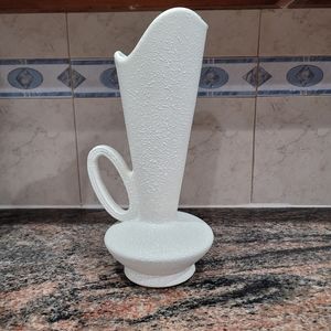 Vintage Splatter Vase with Handle 14"